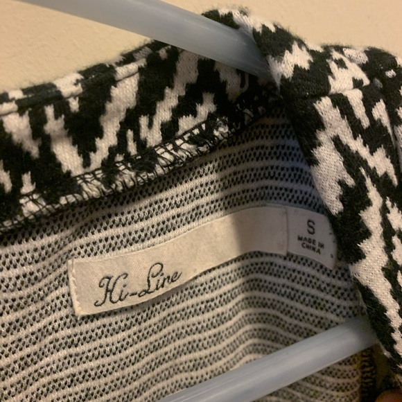 Madewell Hi Line Black and White Knit Dress - Picture 5 of 7